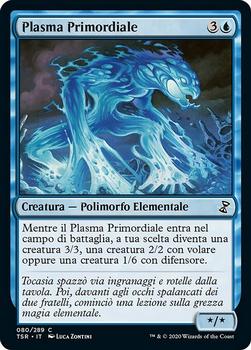 2021 Magic The Gathering Time Spiral Remastered (Italian) #80 Plasma Primordiale Front