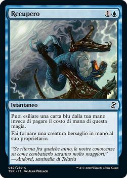 2021 Magic The Gathering Time Spiral Remastered (Italian) #87 Recupero Front