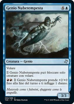 2021 Magic The Gathering Time Spiral Remastered (Italian) #90 Genio Nubetempesta Front
