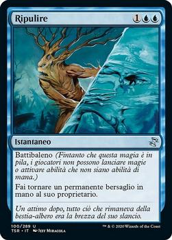 2021 Magic The Gathering Time Spiral Remastered (Italian) #100 Ripulire Front
