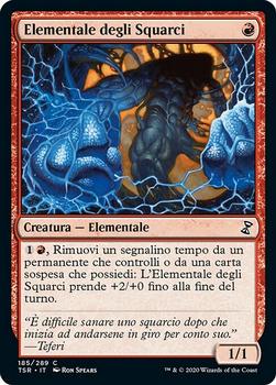 2021 Magic The Gathering Time Spiral Remastered (Italian) #185 Elementale degli Squarci Front