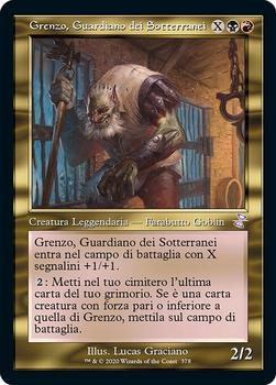 2021 Magic The Gathering Time Spiral Remastered (Italian) #378 Grenzo, Guardiano dei Sotterranei Front
