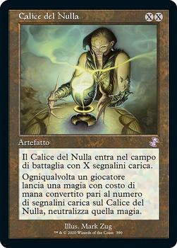2021 Magic The Gathering Time Spiral Remastered (Italian) #390 Calice del Nulla Front