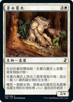 2021 Magic The Gathering Time Spiral Remastered (Chinese Traditional) #31 蒼白菌衣 Front