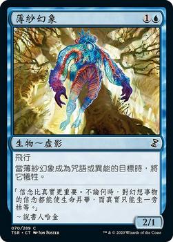 2021 Magic The Gathering Time Spiral Remastered (Chinese Traditional) #70 薄紗幻象 Front