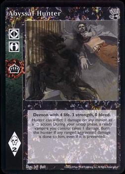 2003 White Wolf Vampire the Eternal Struggle Black Hand #NNO Abyssal Hunter Front