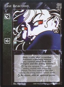 2003 White Wolf Vampire the Eternal Struggle Black Hand #NNO Fast Reaction Front