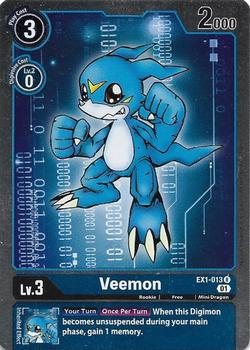 2021 Digimon Classic Collection #EX1-013 Veemon Front
