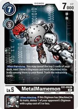 2021 Digimon Classic Collection #EX1-050 MetalMamemon Front