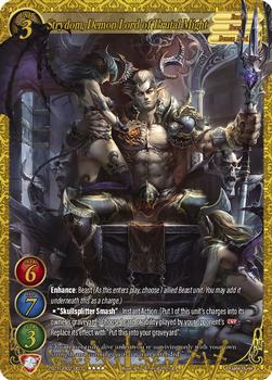 2021 Gate Ruler Onslaught of the Eldritch Gods #2021GB02-003 Strydom, Demon Lord of Brutal Might Front