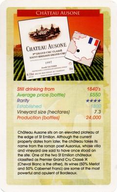 2020 The Wine Adventurer Wine Trumps #NNO Chateau Ausone Front