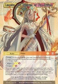 2012 Flesh and Blood Buy-a-Box Promos #A1 Lenneth, the Priestess of Vell-Sav... Front