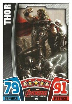2015 Topps Marvel Avengers Hero Attax - Avengers: Age Of Ultron Movie #R4 Thor Front