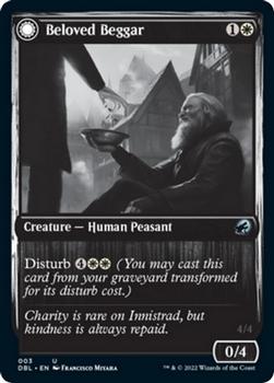 2021 Magic The Gathering Innistrad: Double Feature #3 Beloved Beggar // Generous Soul Front