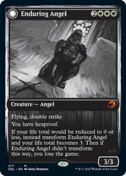 2021 Magic The Gathering Innistrad: Double Feature #17 Enduring Angel // Angelic Enforcer Front