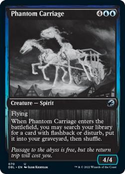 2021 Magic The Gathering Innistrad: Double Feature #70 Phantom Carriage Front