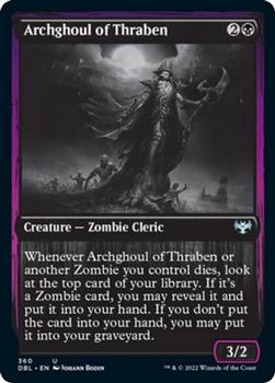 2021 Magic The Gathering Innistrad: Double Feature #360 Archghoul of Thraben Front