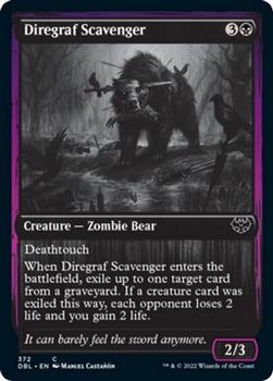 2021 Magic The Gathering Innistrad: Double Feature #372 Diregraf Scavenger Front