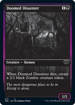 2021 Magic The Gathering Innistrad: Double Feature #373 Doomed Dissenter Front