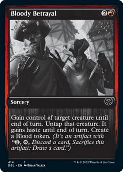 2021 Magic The Gathering Innistrad: Double Feature #414 Bloody Betrayal Front