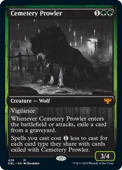 2021 Magic The Gathering Innistrad: Double Feature #458 Cemetery Prowler Front