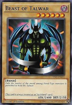 2015 Yu-Gi-Oh! Dark Legion #YS15-ENL01 Beast of Talwar Front