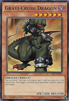 2015 Yu-Gi-Oh! Dark Legion #YS15-ENL04 Gravi-Crush Dragon Front
