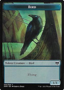 2021 Magic the Gathering Kaldheim Commander - Double Sided Tokens #004/008 / 005/023 Soldier / Bird Back