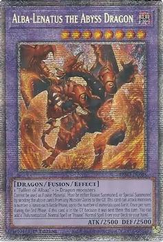 2022 Yu-Gi-Oh! Dimension Force English 1st Edition #DIFO-EN035 Alba-Lenatus the Abyss Dragon Front