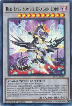 2022 Yu-Gi-Oh! Dimension Force English 1st Edition #DIFO-EN039 Red-Eyes Zombie Dragon Lord Front