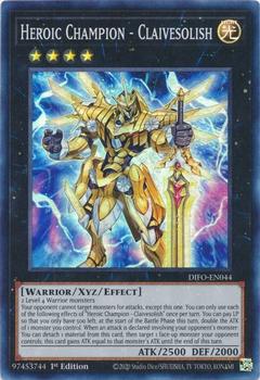 2022 Yu-Gi-Oh! Dimension Force English 1st Edition #DIFO-EN044 Heroic Champion - Claivesolish Front