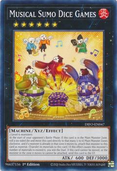 2022 Yu-Gi-Oh! Dimension Force English 1st Edition #DIFO-EN047 Musical Sumo Dice Games Front