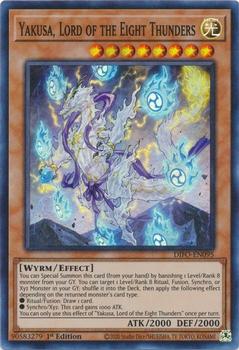 2022 Yu-Gi-Oh! Dimension Force English 1st Edition #DIFO-EN095 Yakusa, Lord of the Eight Thunders Front