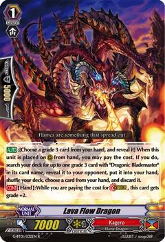 2015 Cardfight!! Vanguard Generation Stride #32 Lava Flow Dragon Front