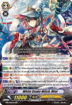 2014 Cardfight!! Vanguard Waltz of the Goddess #2 White Snake Witch, Mint Front