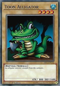 2019 Yu-Gi-Oh! Speed Duel Starter Deck: Destiny Masters English 1st Edition #SS01-ENC02 Toon Alligator Front
