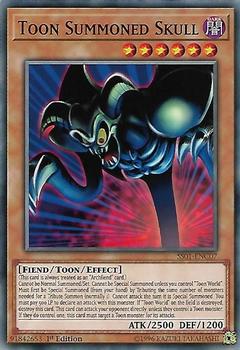 2019 Yu-Gi-Oh! Speed Duel Starter Deck: Destiny Masters English 1st Edition #SS01-ENC07 Toon Summoned Skull Front