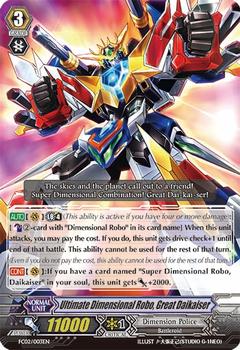2014 CardFight!! Vanguard Fighters Collection #3 Ultimate Dimensional Robo, Great Daikaiser Front