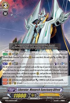 2014 CardFight!! Vanguard Infinite Rebirth #4 Liberator, Monarch Sanctuary Alfred Front