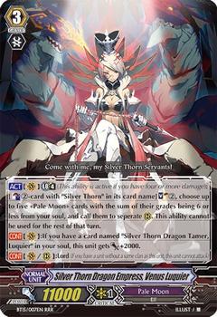 2014 CardFight!! Vanguard Infinite Rebirth #8 Silver Thorn Dragon Empress, Venus Luquier Front