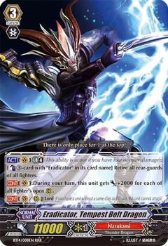 2014 CardFight!! Vanguard Brilliant Strike #8 Eradicator, Tempest Bolt Dragon Front
