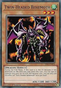 2019 Yu-Gi-Oh! Speed Duel Starter Deck: Duelists of Tomorrow English 1st Edition #SS02-ENA06 Twin-Headed Behemoth Front