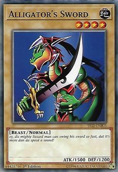 2019 Yu-Gi-Oh! Speed Duel Starter Deck: Duelists of Tomorrow English 1st Edition #SS02-ENB05 Alligator's Sword Front