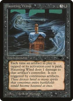 1994 Magic the Gathering Antiquities (DUPLICATED, TO BE DELETED) #17 Haunting Wind Front