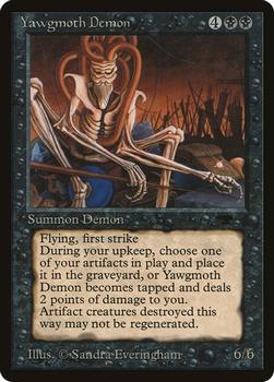 1994 Magic the Gathering Antiquities (DUPLICATED, TO BE DELETED) #21 Yawgmoth Demon Front