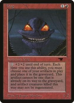 1994 Magic the Gathering Antiquities (DUPLICATED, TO BE DELETED) #23 Atog Front