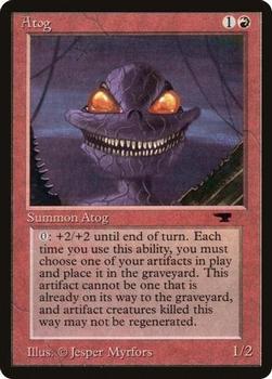 1994 Magic the Gathering Antiquities (DUPLICATED, TO BE DELETED) #23† Atog Front