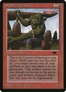 1994 Magic the Gathering Antiquities (DUPLICATED, TO BE DELETED) #27 Orcish Mechanics Front