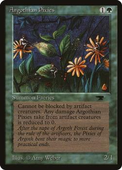 1994 Magic the Gathering Antiquities (DUPLICATED, TO BE DELETED) #29 Argothian Pixies Front