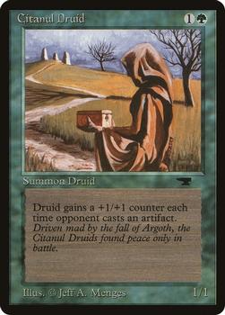 1994 Magic the Gathering Antiquities (DUPLICATED, TO BE DELETED) #31 Citanul Druid Front